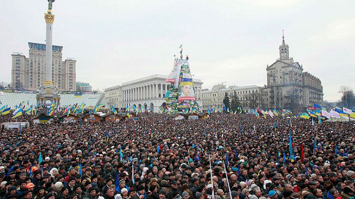 Protesta masiva en Kiev