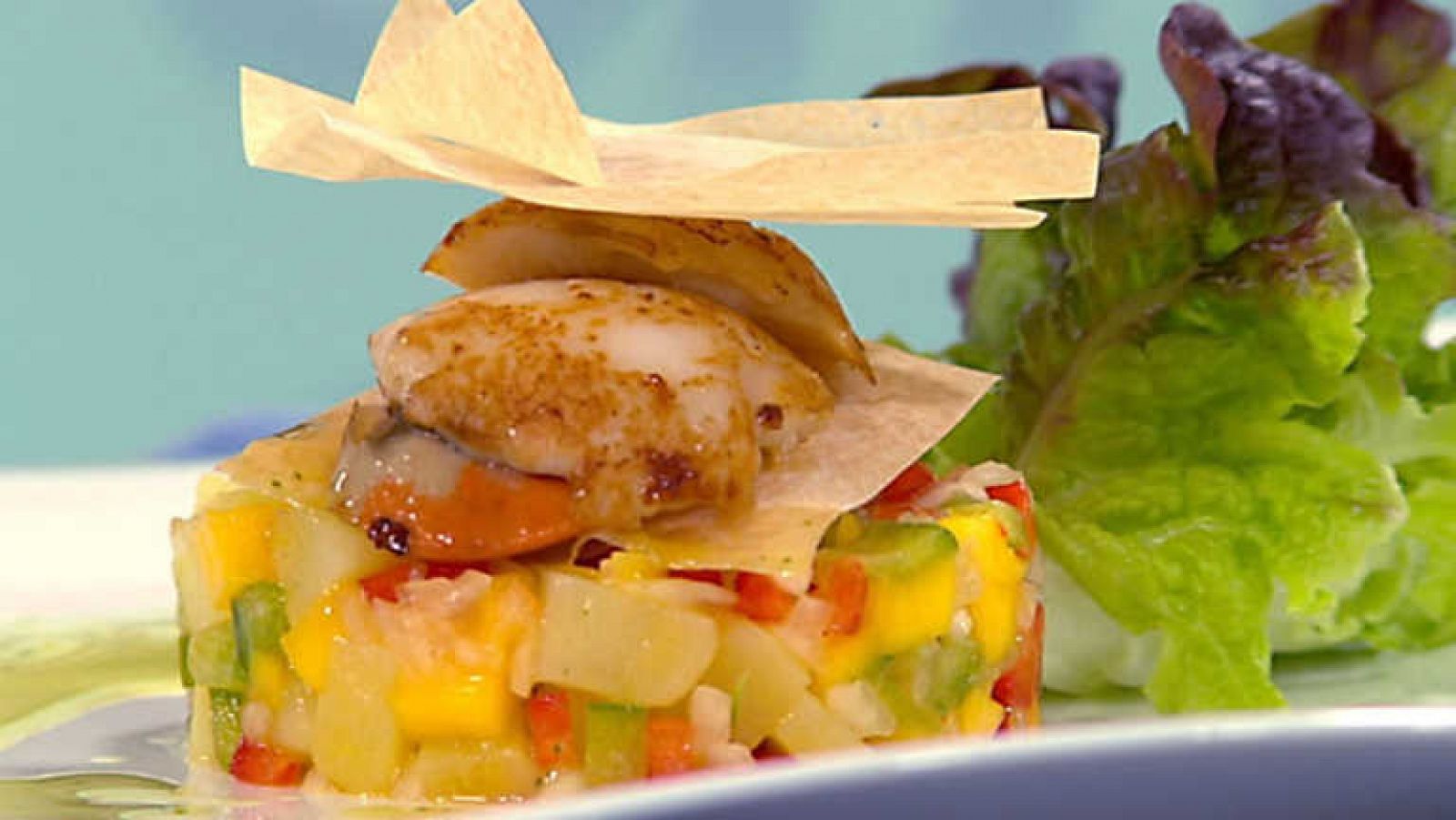 Cocina con Sergio - Vieiras con patatas templadas a la menta - ver ahora