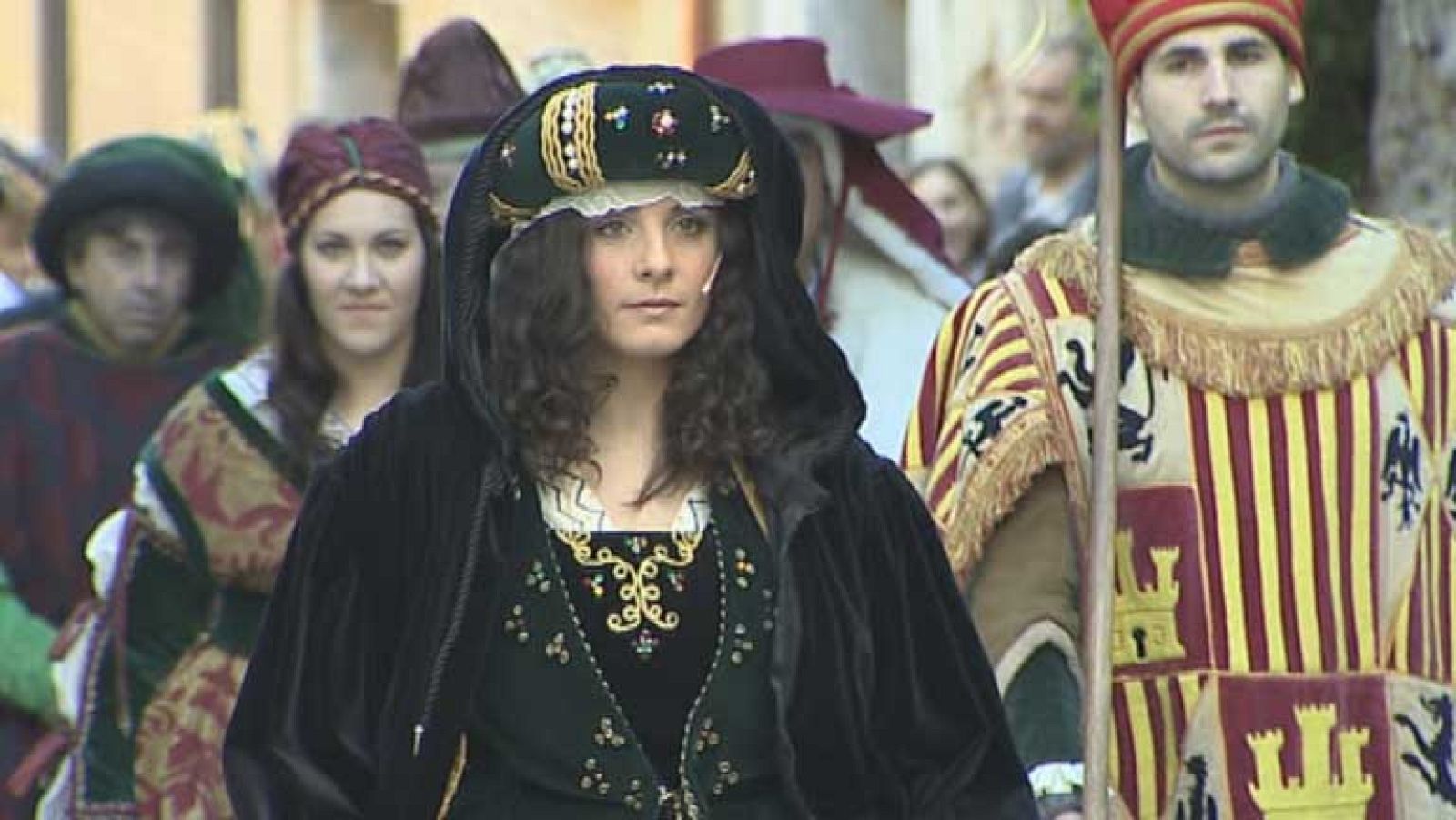 Recreación en Segovia de la proclamación de Isabel como reina