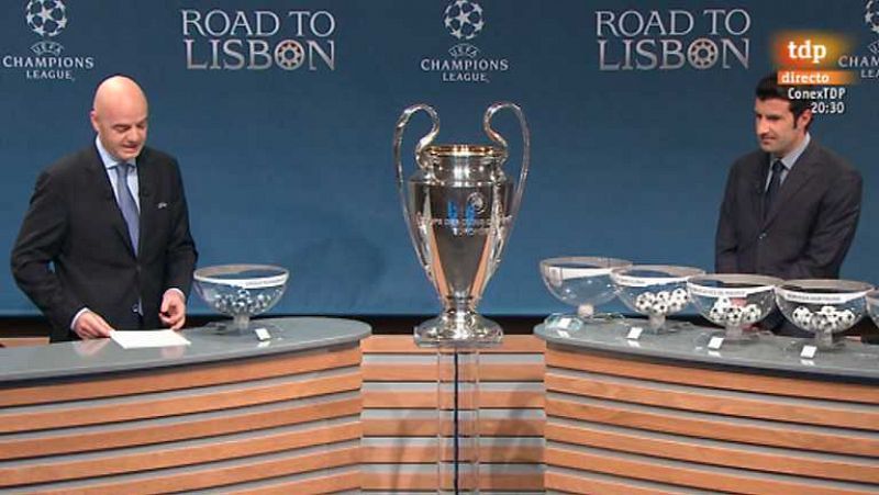 Fútbol - Sorteo 2ª Fase Champions League - ver ahora 