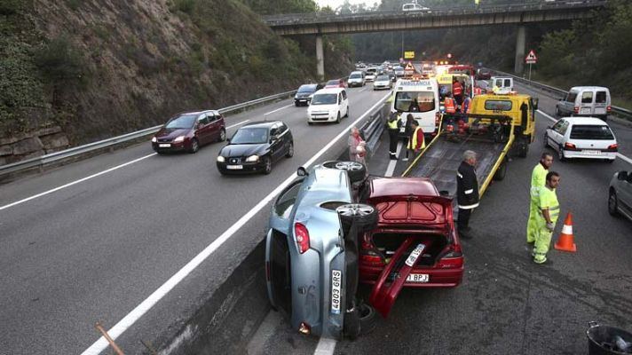Telediario 1 - Fallecidos en carretera