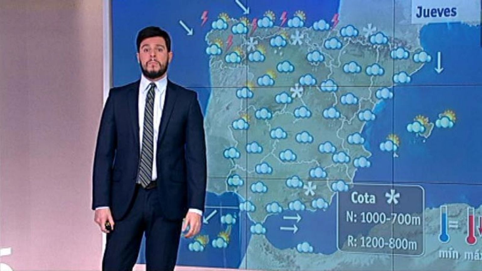 El tiempo: Lluvias generalizadas y nieve en el norte por encima de 900 metros | RTVE Play