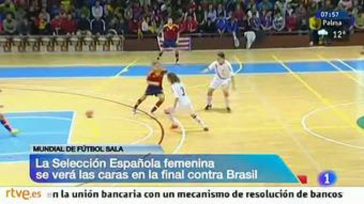 La seleción española de fútbol sala femenino se mete en la final del Mundial 