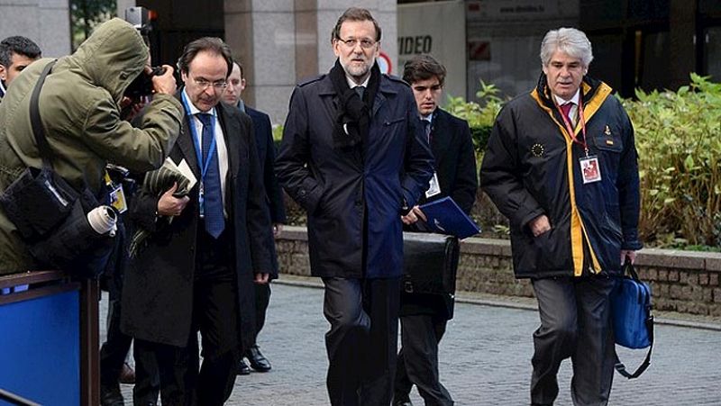 Un vigilante le dio el '¡Alto!' a Rajoy en Bruselas