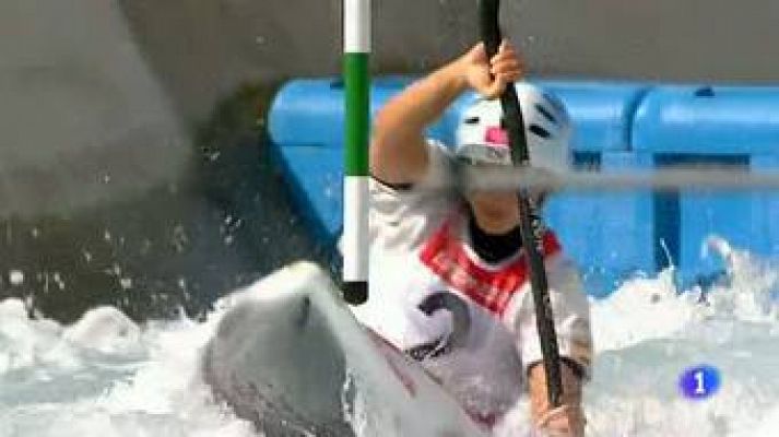 Telediario 1 - Maialen Chourraut regresa a la alta competición despues de haber sido madre