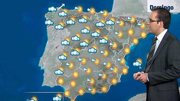 El tiempo - Muy nuboso en el noroeste peninsular y lluvias débiles en Galicia