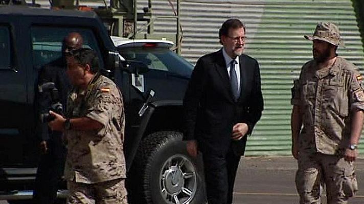 Rajoy visita tropas en Yibuti