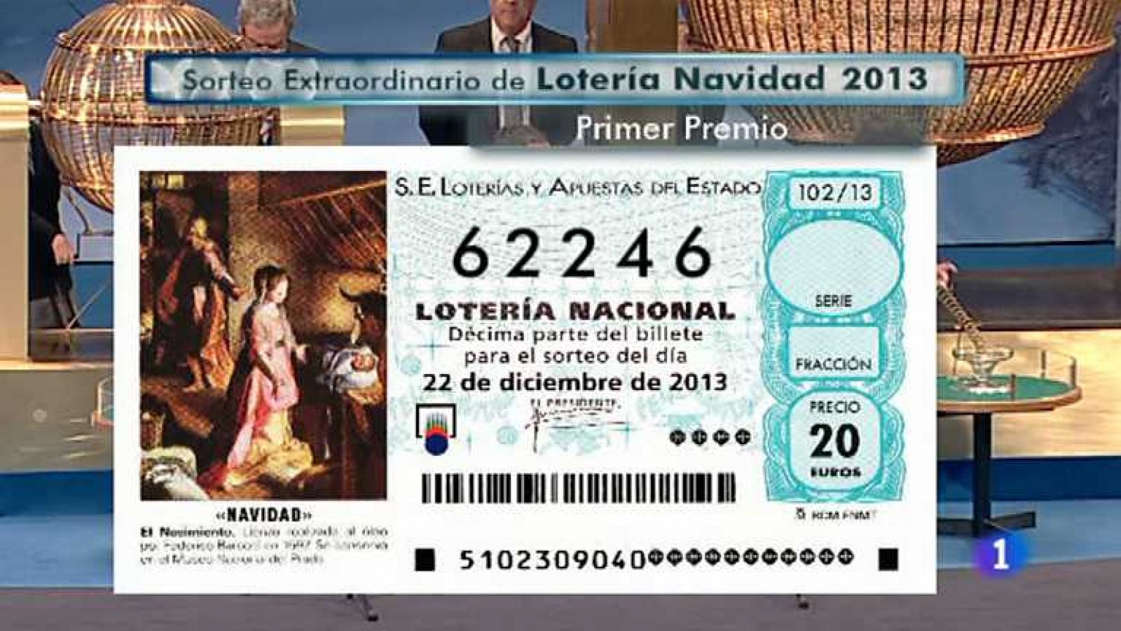 Sorteo de la Lotería de Navidad 2013 - Tercera hora | RTVE.es