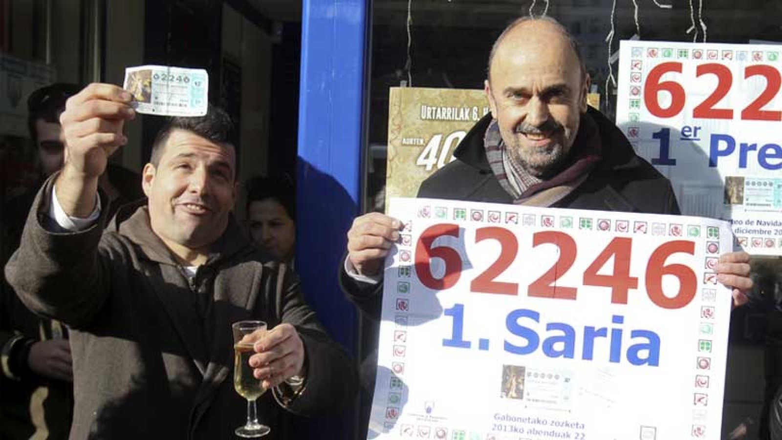  La mañana de La 1 - El Gordo cae en Mondragón, donde tiene una de su