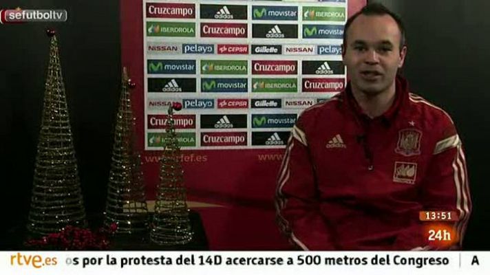 Informativo 24h - La selección española felicita la Navidad