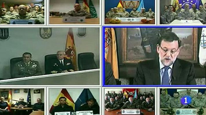 Telediario 1 - Felicitación Navidad Rajoy