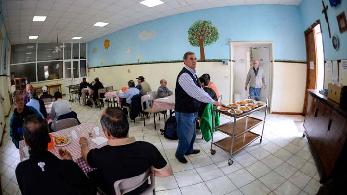 Personas sin recursos en Navidad