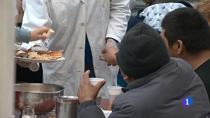 Telediario 1 - Comedores sociales en Navidad