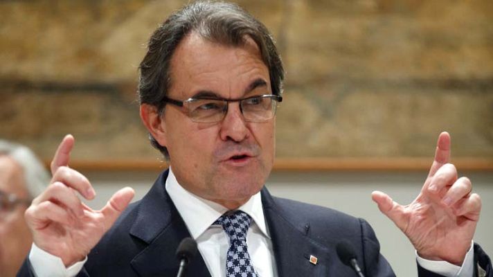 Telediario 1 - Declaraciones Artur Mas