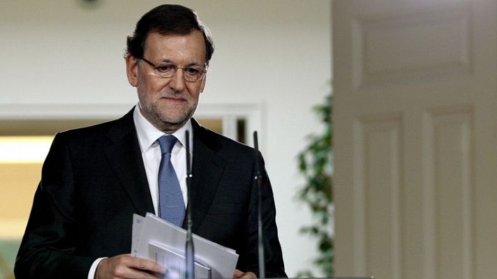 Telediario 1 - Rueda de prensa Rajoy