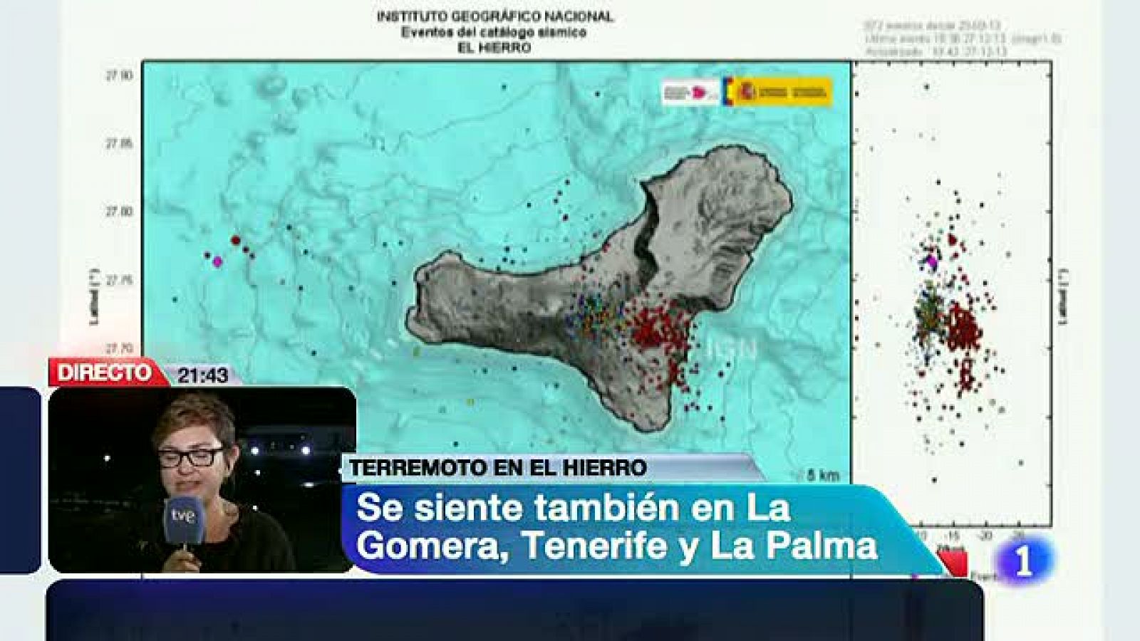 Telediario 1: Terremoto en El Hierro | RTVE Play