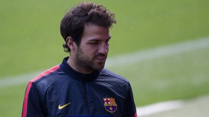 Telediario 1 - Cesc Fábregas repasa lo mejor y lo peor de 2013 para el Barça