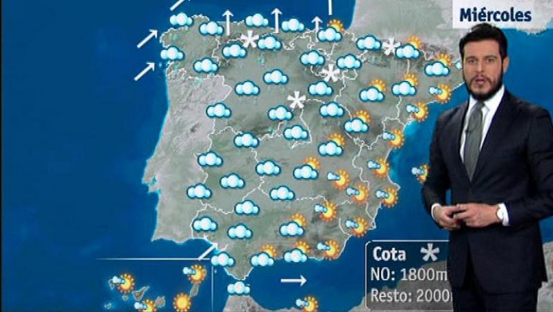 Lluvias en la mitad norte y oeste de la Península