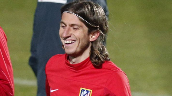 Telediario 1 - Filipe Luis: "Son los mismos tres puntos contra el Málaga que contra el Barcelona"