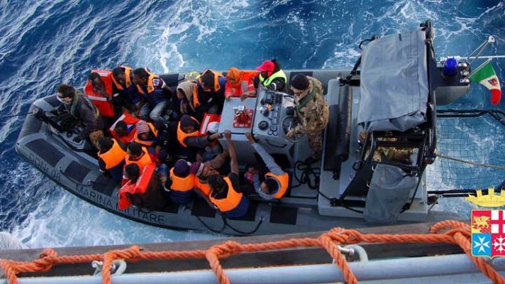 Rescates en Lampedusa