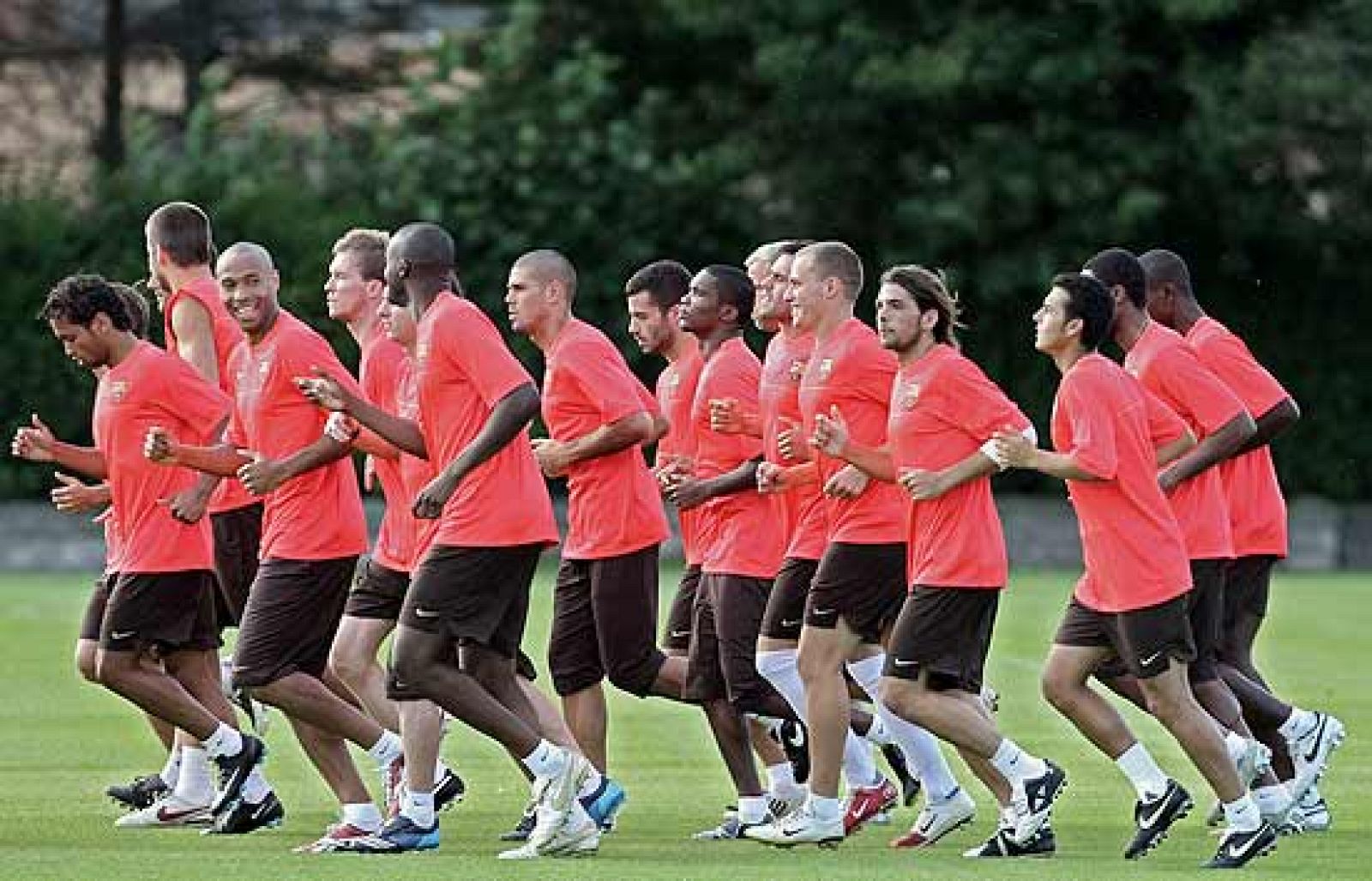 El argentino Messi comienza la pretemporada con el Barça en Escocia.