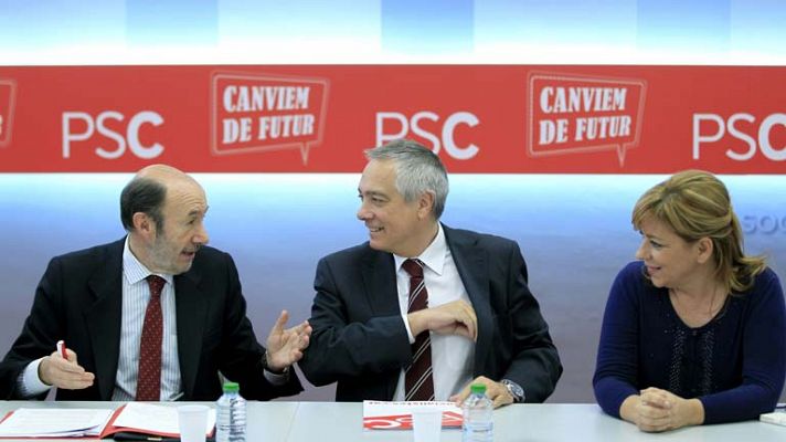 Telediario 1 - Reunión PSOE y PSC