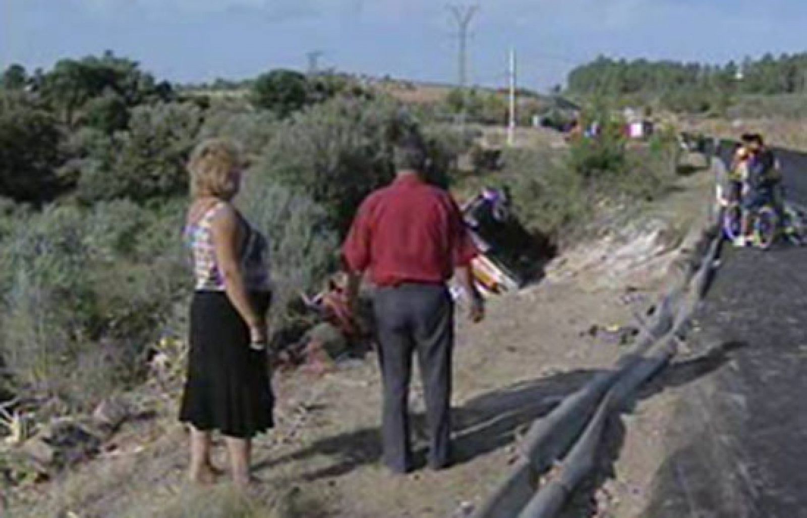 4 personas atropelladas por camiones