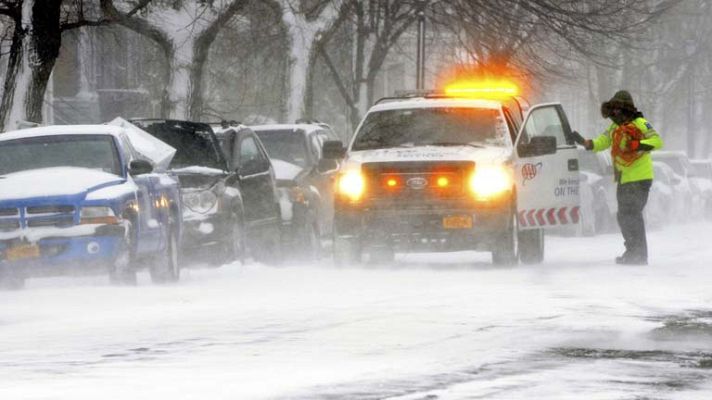 Telediario 1 - Temporal de frío ártico