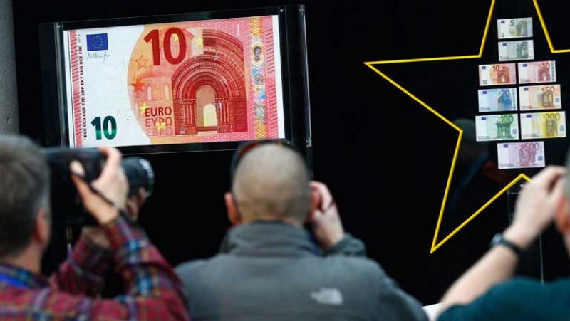 Presentación del nuevo billete de 10 euros