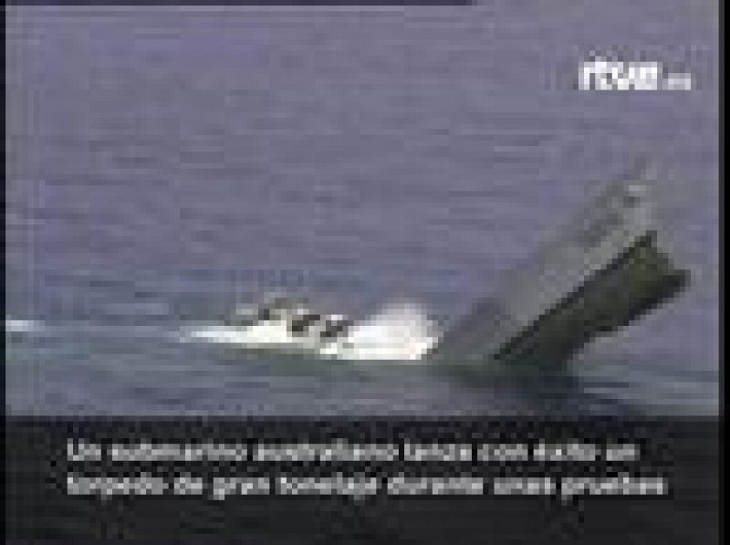 Lanzamiento de un torpedo en Australia