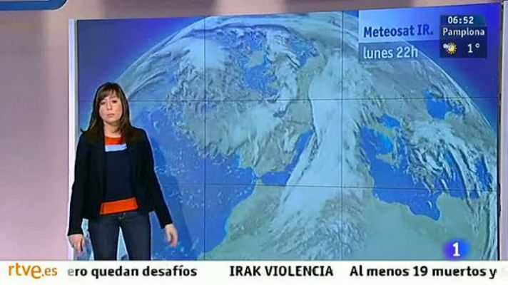 El tiempo - Cielos muy nubosos en todo el país con temperaturas sin cambios