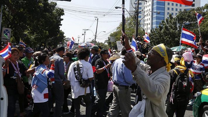 Manifestaciones en Tailandia 