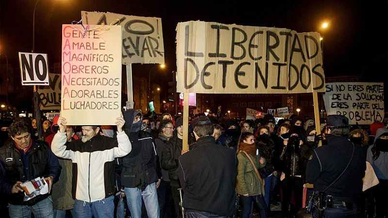 Entran en prisión cuatro de los detenidos por los altercados en el barrio de Gamonal, en Burgos