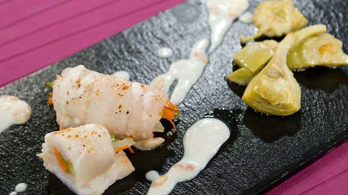 RTVE Cocina - Cilindros de lenguado con crema