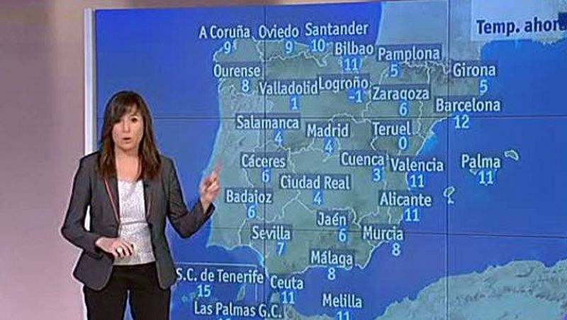 Temperaturas en descenso y lluvias fuertes en Andalucía 