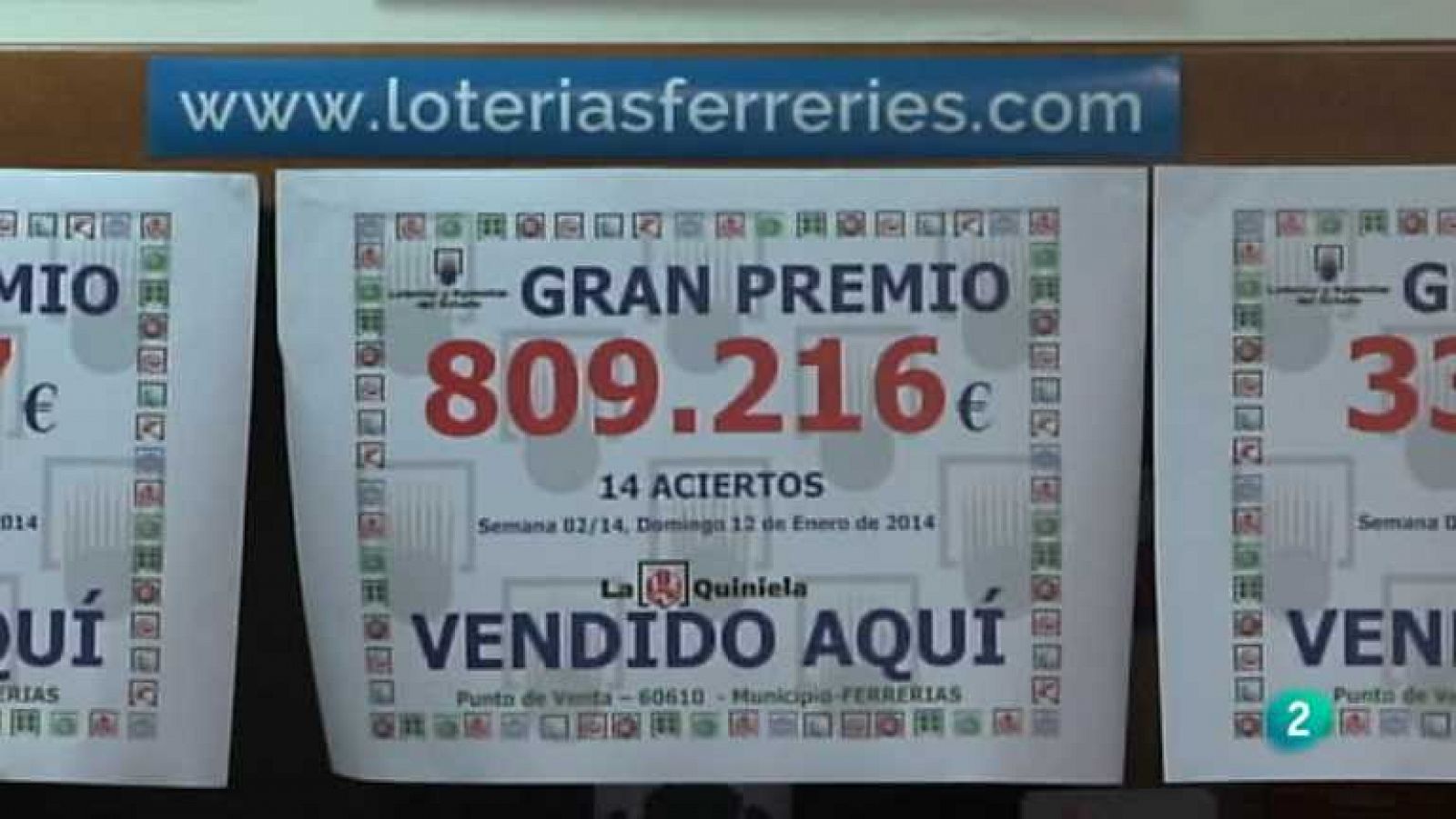 Loterías: La suerte en tus manos - 17/01/14 | RTVE Play