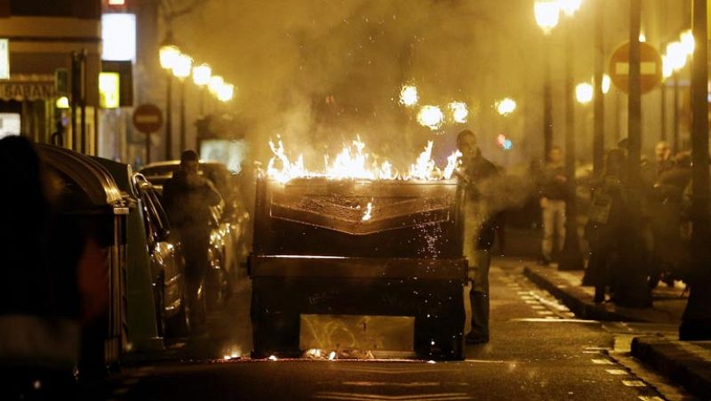 Al menos 19 detenidos en disturbios en varias ciudades tras nuevas manifestaciones en apoyo a Gamonal