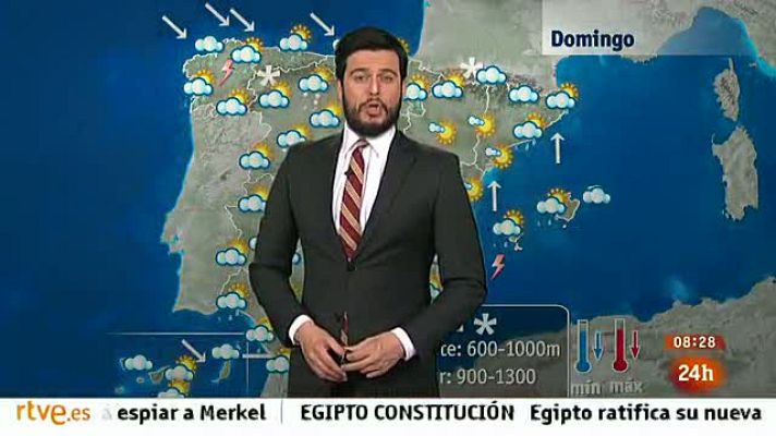 El tiempo - Nevadas generalizadas y temperaturas en descenso