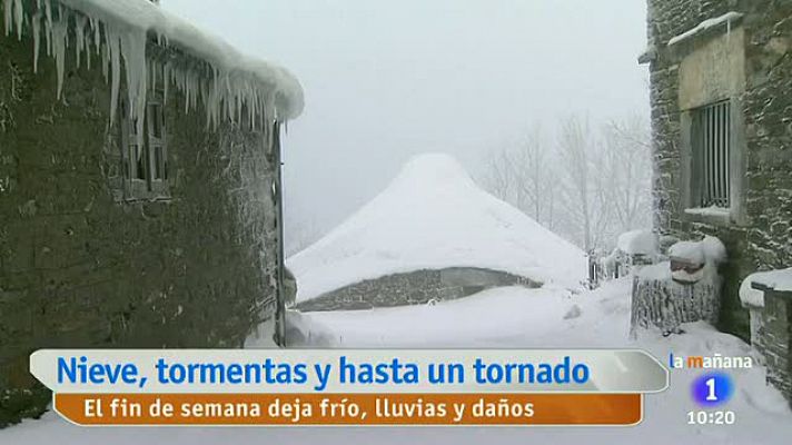 Lluvia y nieve en España