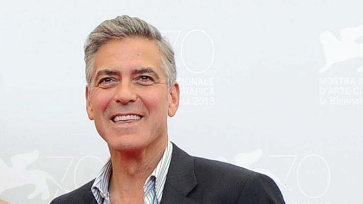 Telediario 1 - George Clooney se encuentra en Valencia donde va a rodar su última película