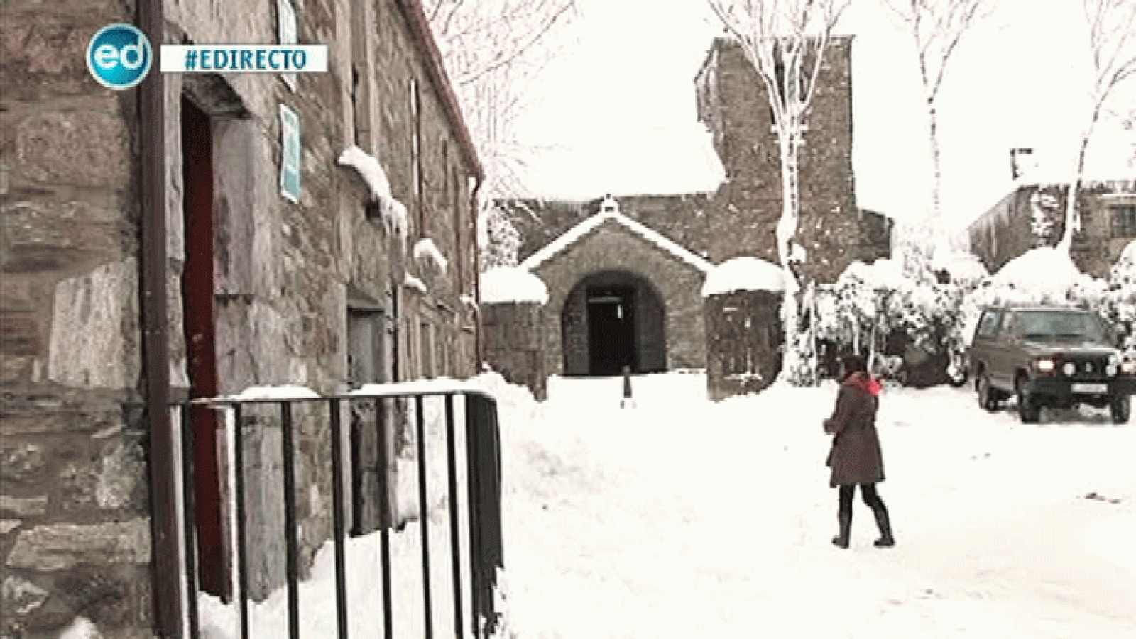 España Directo- La nieve pilla por sorpresa a los peregrinos