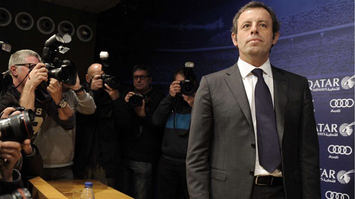 Sandro Rosell presenta su dimisión como presidente del Barça