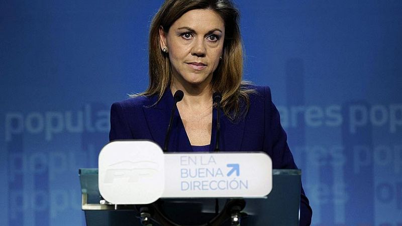 Cospedal dice que el PP no consentirá la separación de España a "machetazos"