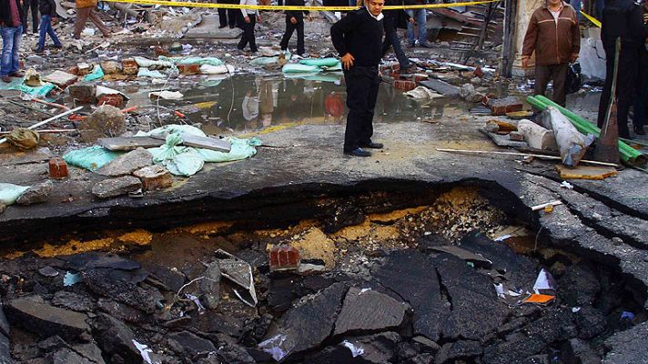 Telediario 1 - Al menos seis muertos tras una cadena de atentados en El Cairo