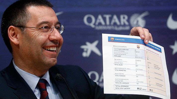 Telediario 1 - Bartomeu no dimitirá aunque sea querellado