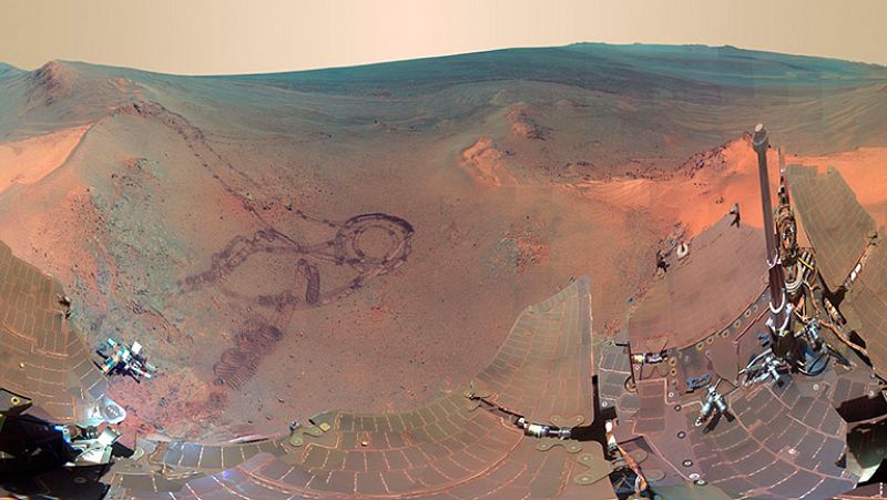 El robot Opportunity cumple diez años sobre la superficie de Marte