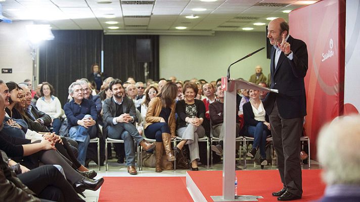 Telediario 1 - Rubalcaba cuestiona la recuperación