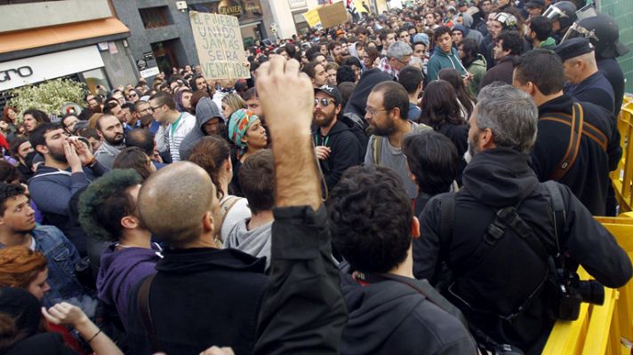 Protesta contra Wert en La Laguna