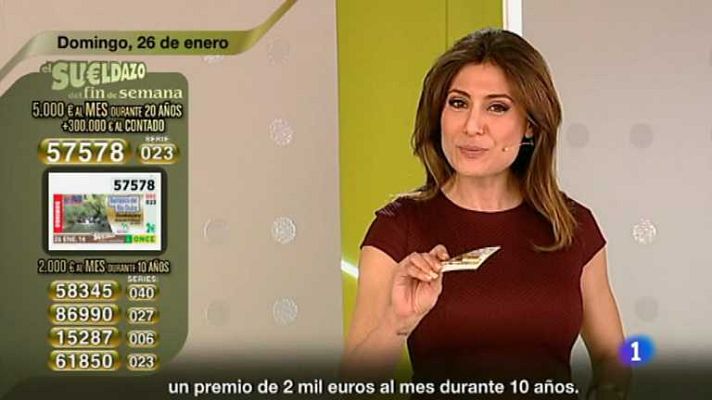 Sorteos ONCE - Sorteo ONCE - 26/01/13