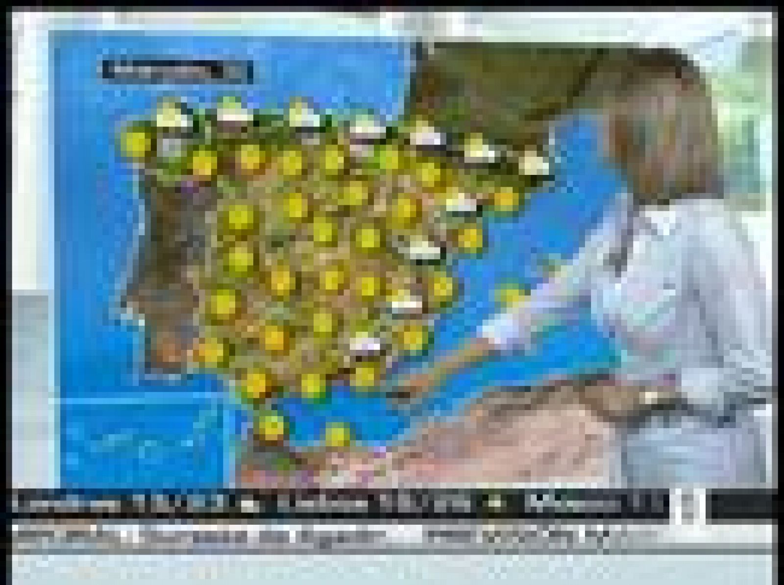 La previsión meteorológica del 28 de julio de 2008.